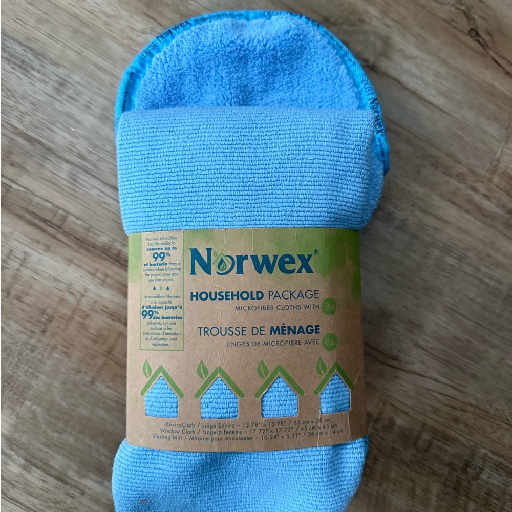Norwex Blue Microfiber Cloth Set